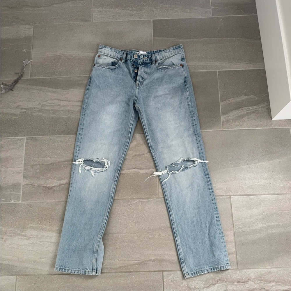 Zara low rise jeans